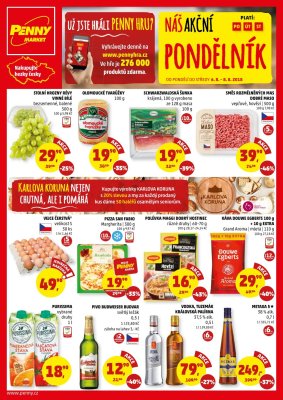 aktuální leták Penny Market 6.8.2018-8.8.2018