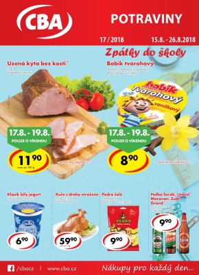 aktuální leták CBA 15.8.2018-26.8.2018