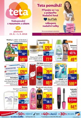 aktuální leták Teta drogerie 23.8.2018-1.9.2018