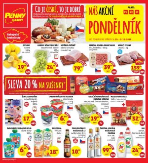 aktuální leták Penny Market 1.10.2018-3.10.2018
