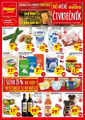 aktuální leták Penny Market 6.12.2018-9.12.2018