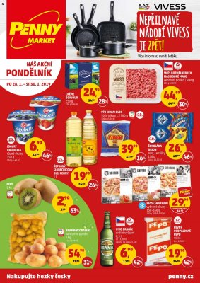 aktuální leták Penny Market 28.1.2019-30.1.2019
