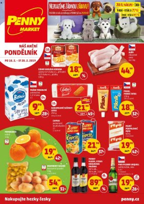 aktuální leták Penny Market 18.2.2019-20.2.2019