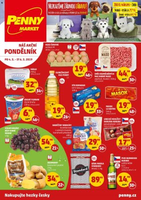 aktuální leták Penny Market 4.3.2019-6.3.2019