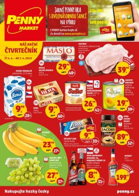 aktuální leták Penny Market 4.4.2019-7.4.2019