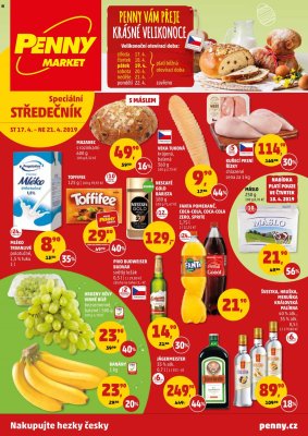 aktuální leták Penny Market 17.4.2019-21.4.2019