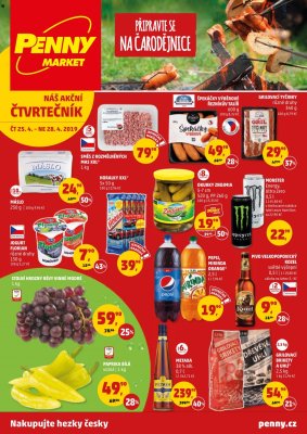 aktuální leták Penny Market 25.4.2019-28.4.2019