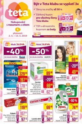 aktuální leták Teta drogerie 2.5.2019-13.5.2019