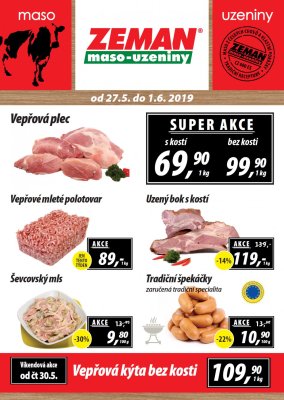 aktuální leták ZEMAN maso - uzeniny 27.5.2019-1.6.2019