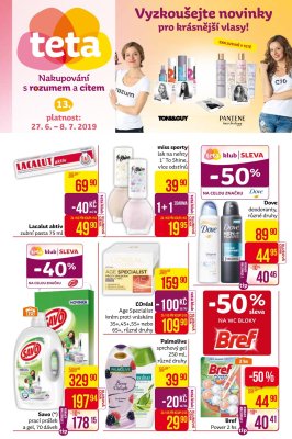 aktuální leták Teta drogerie 27.6.2019-8.7.2019