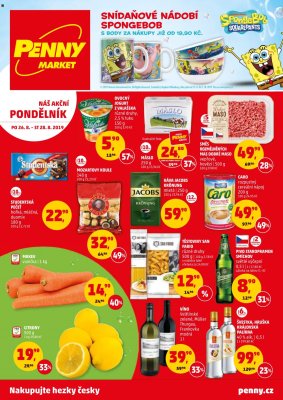 aktuální leták Penny Market 26.8.2019-28.8.2019