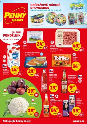 aktuální leták Penny Market 9.9.2019-11.9.2019