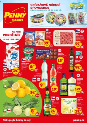 aktuální leták Penny Market 16.9.2019-18.9.2019