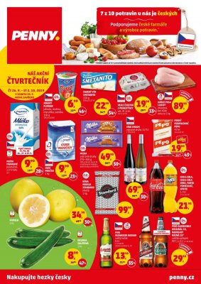 aktuální leták Penny Market 26.9.2019-2.10.2019