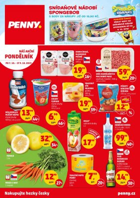 aktuální leták Penny Market 7.10.2019-9.10.2019