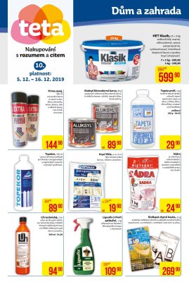 aktuální leták Teta drogerie 5.12.2019-16.12.2019