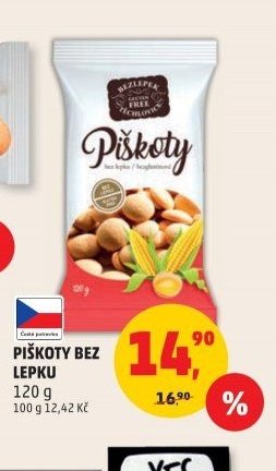 PIŠKOTY BEZ LEPKU 120 g