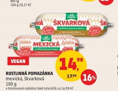 ROSTLINNÁ POMAZÁNKA mexická, škvarková 100 g