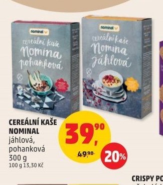 CEREÁLNÍ KAŠE NOMINAL