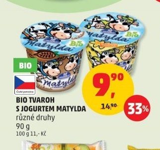 BIO TVAROH S JOGURTEM MATYLDA