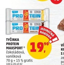 Tyčinka Protein MaxSport