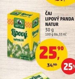 ČAJ LIPOVÝ PANDA NATUR 30 g