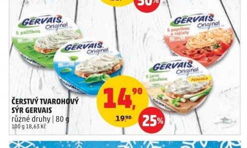 Čerstvý tvarohový sýr Gervais