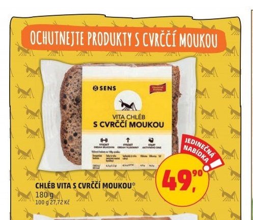 CHLÉB VITA S CVRČČÍ MOUKOU