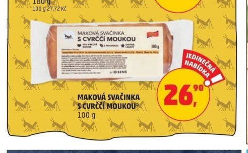 MAKOVÁ SVAČINKA S CVRČČÍ MOUKOU