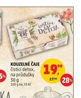 KOUZELNÉ ČAJE čisticí detox, na průdušky