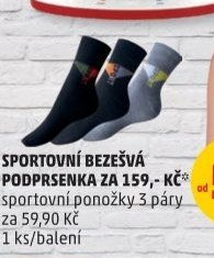 SPORTOVNÍ PONOŽKY 3 PÁRY