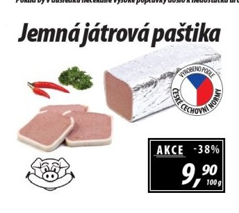 Jemná játrová paštika