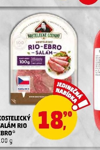 KOSTELECKÝ SALÁM RIO EBRO* 100 g