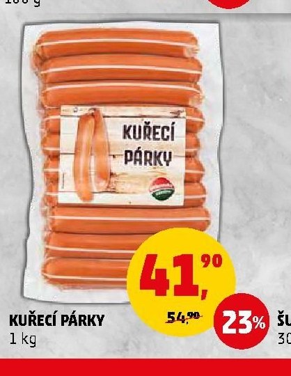 KUŘECÍ PÁRKY 1 kg