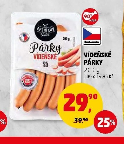 VÍDEŇSKÉ PÁRKY 200 g
