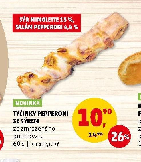 TYČINKY PEPPERONI SE SÝREM