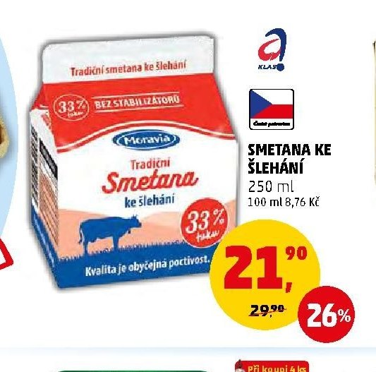 SMETANA KE ŠLEHÁNÍ