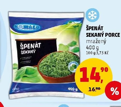 ŠPENÁT SEKANÝ PORCE