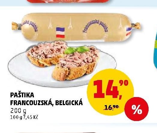 PAŠTIKA FRANCOUZSKÁ, BELGICKÁ