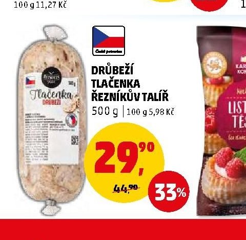 DRŮBEŽÍ TLAČENKA ŘEZNÍKŮV TALÍŘ