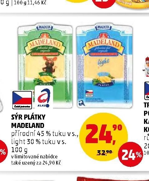 SÝR PLÁTKY MADELAND