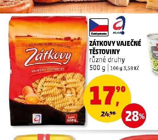 ZÁTKOVY VAJEČNÉ TĚSTOVINY