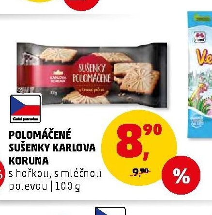 POLOMÁČENÉ SUŠENKY KARLOVA KORUNA