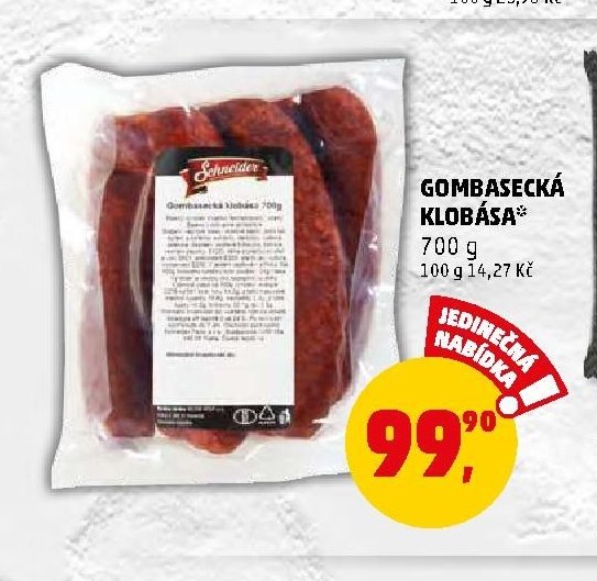 GOMBASECKÁ KLOBÁSA