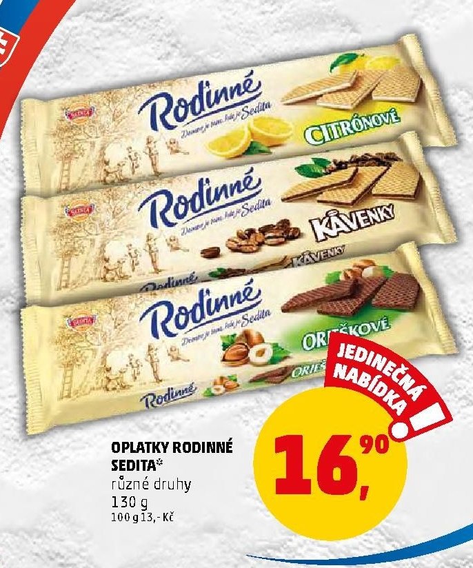Oplatky Rodinné Sedita
