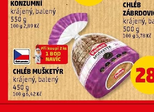 CHLÉB MUŠKETÝR 450 g