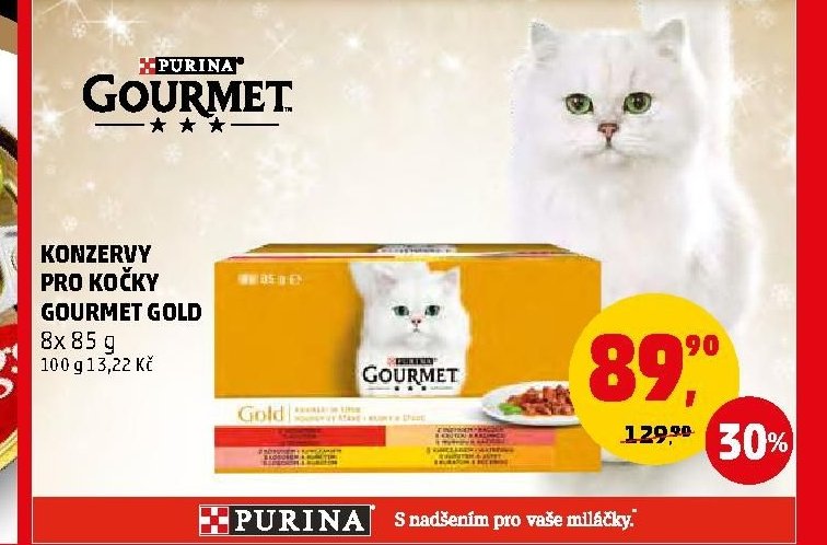 Konzervy pro kočky Gourmet Gold