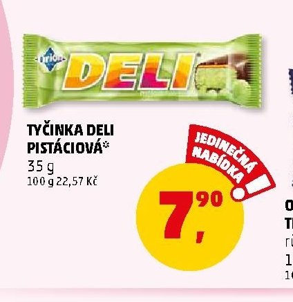 TYČINKA DELI PISTÁCIOVÁ