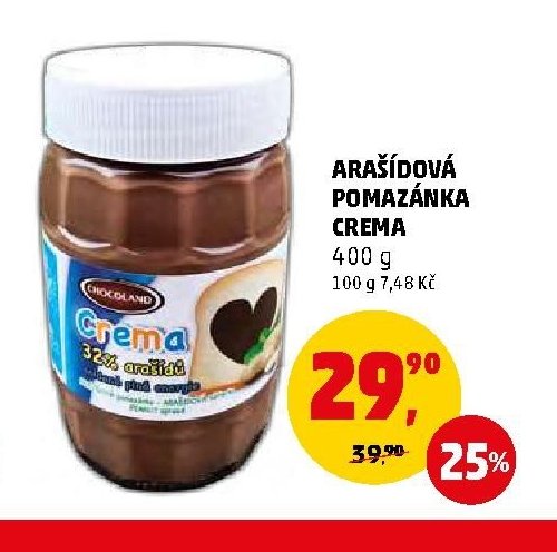 ARAŠÍDOVÁ POMAZÁNKA CREMA