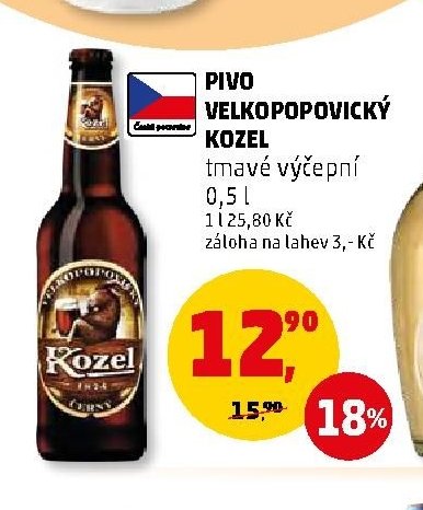 Pivo Velkopopovický Kozel